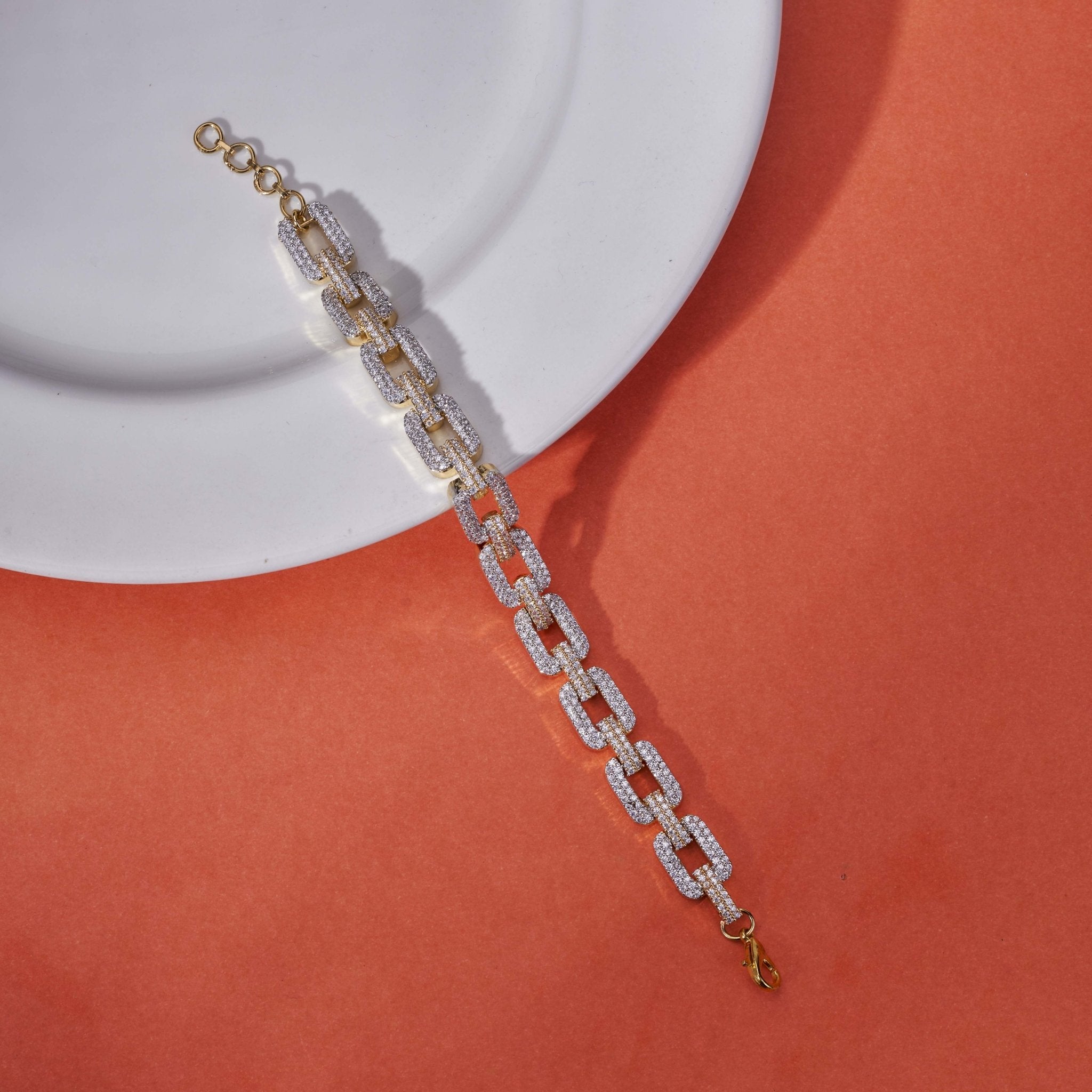 Radiant Hoop Gold Silver Plated Bracelet