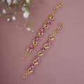 Radiant Red-White Ear Chain