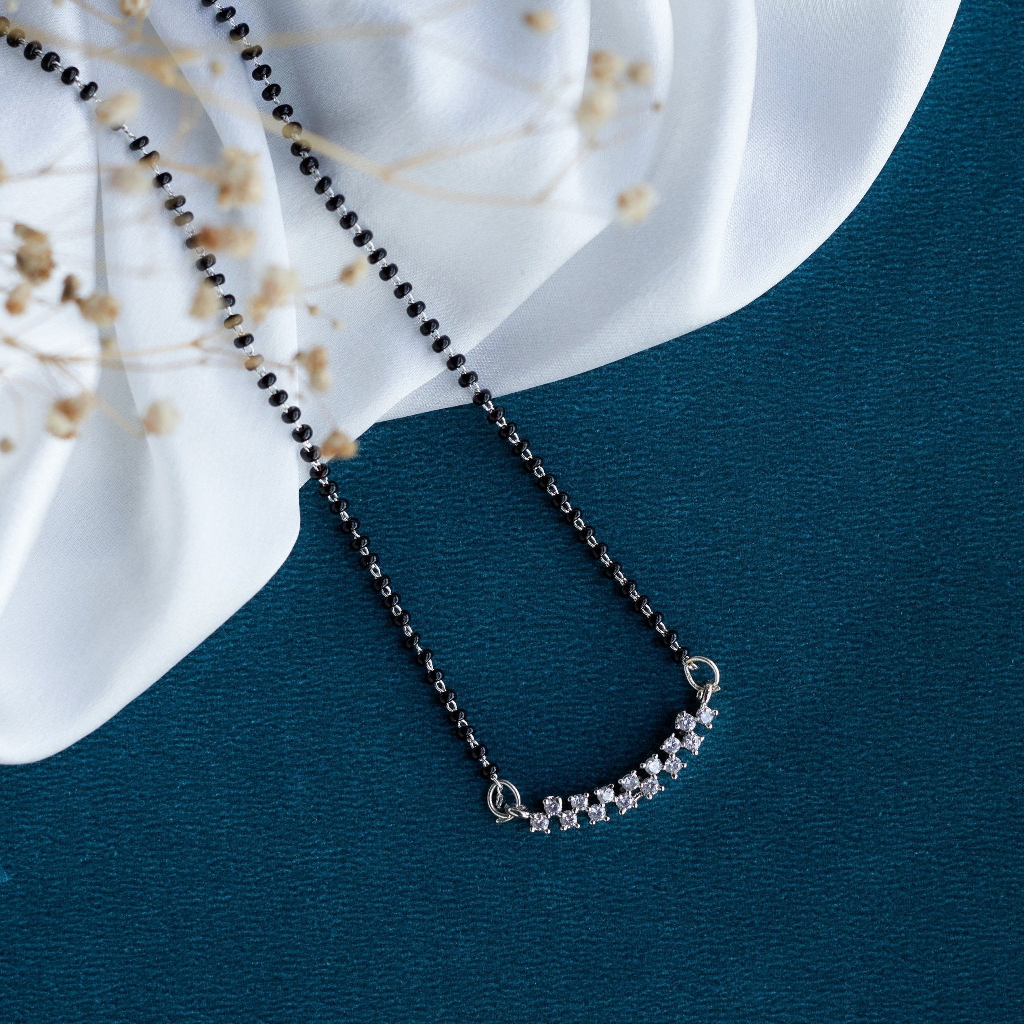 Radiant Unity Rhodium Mangalsutra