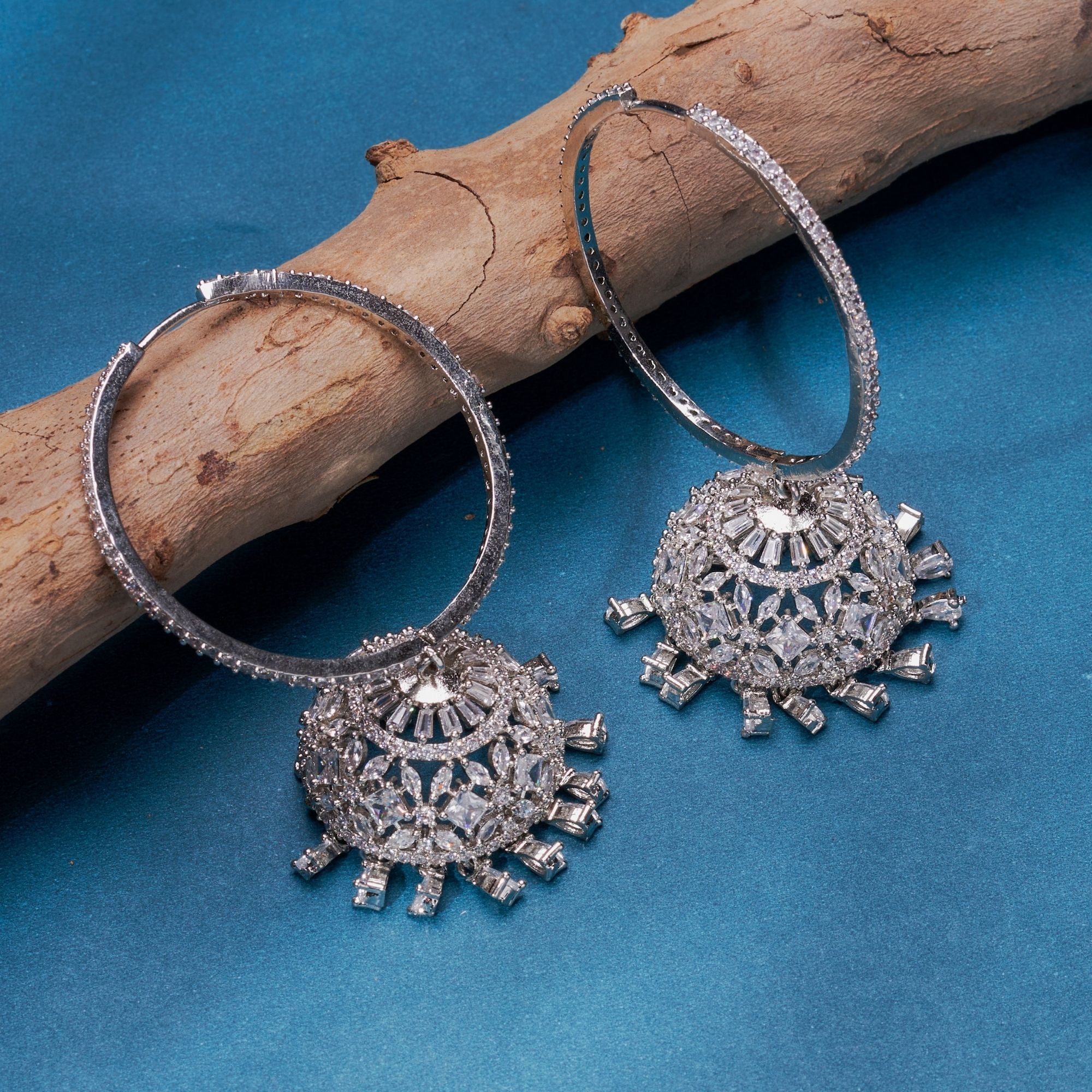 Radiant White Jhumka