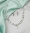 Radiant White Rhodium Plated Necklace