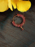 Red-Gold Nose Pin