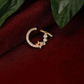 Red-White Gold Nose Pin
