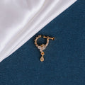 Red-White Gold Nose Pin