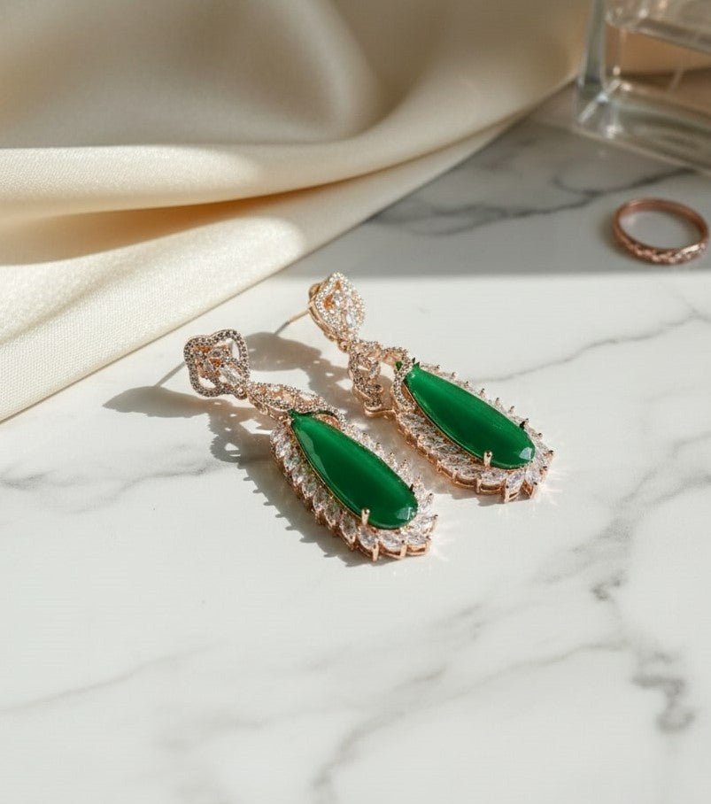 Regal Azure Glimmer Earrings