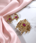 Regal Blossom Matte Locket Set - Opal Touch