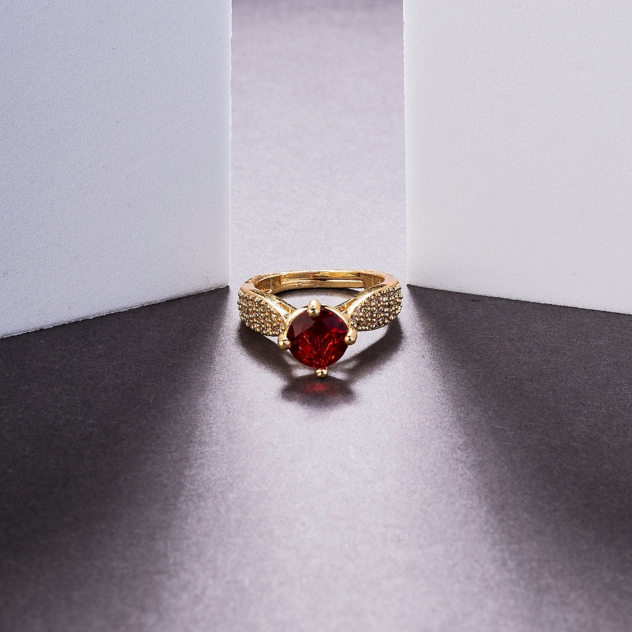 Regal Spark Gold Plated Ring