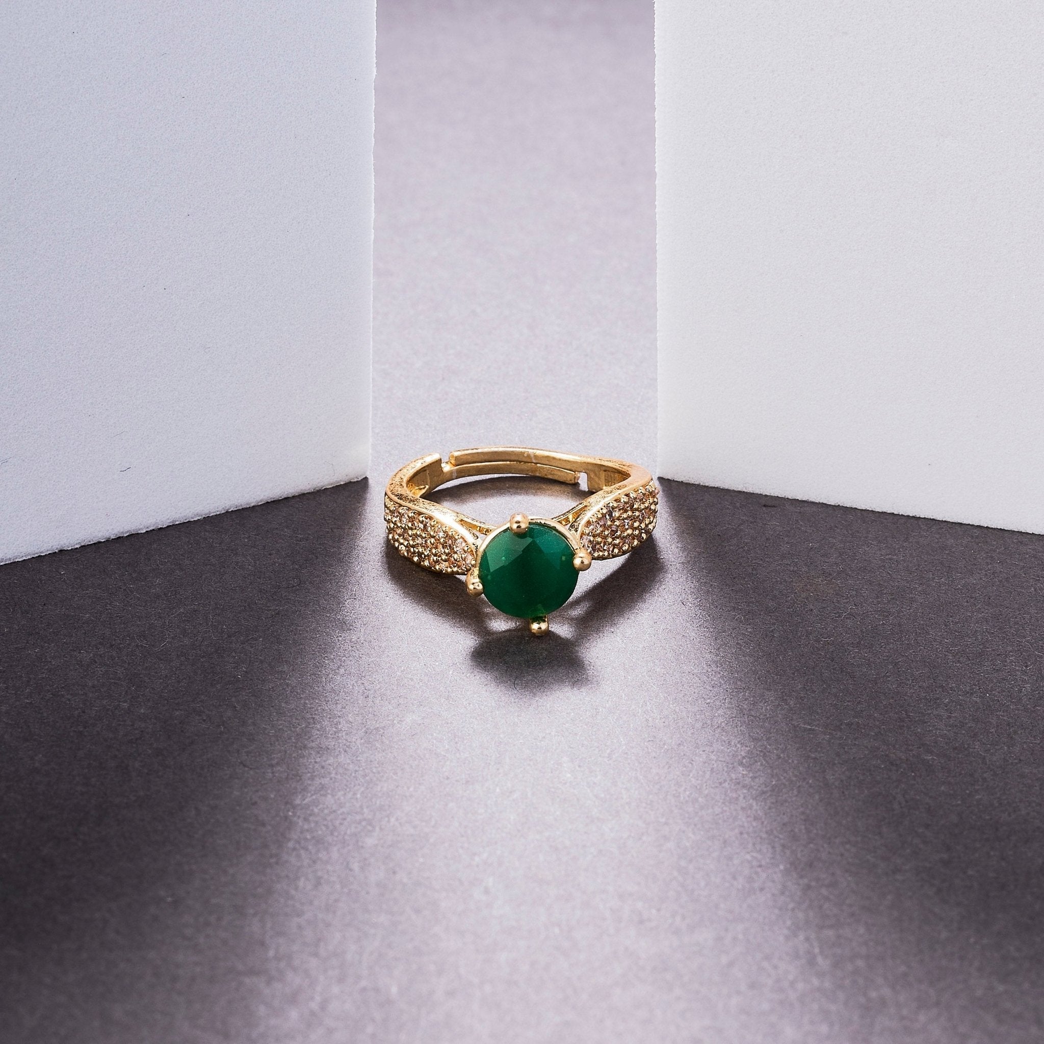 Regal Spark Gold Plated Ring