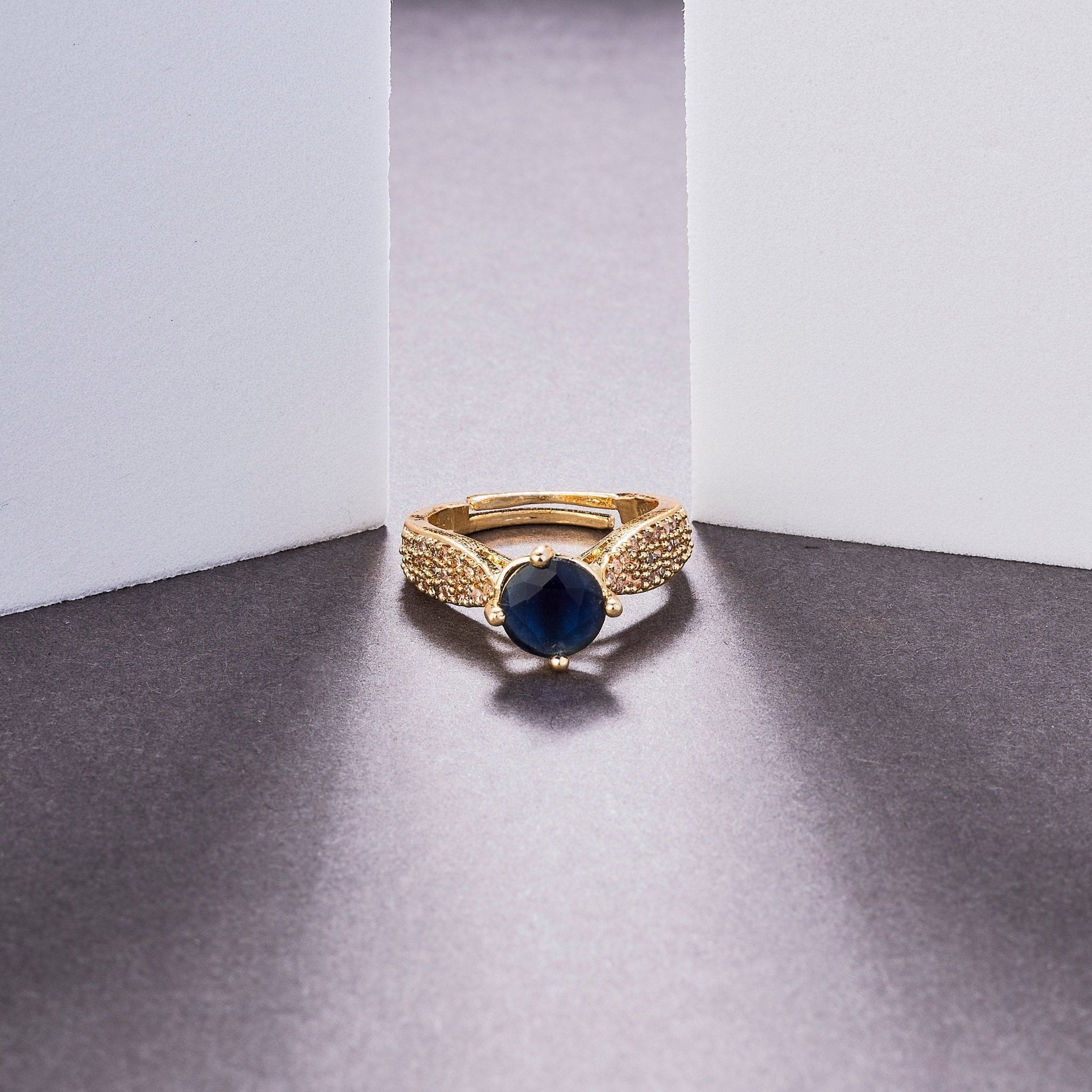 Regal Spark Gold Plated Ring