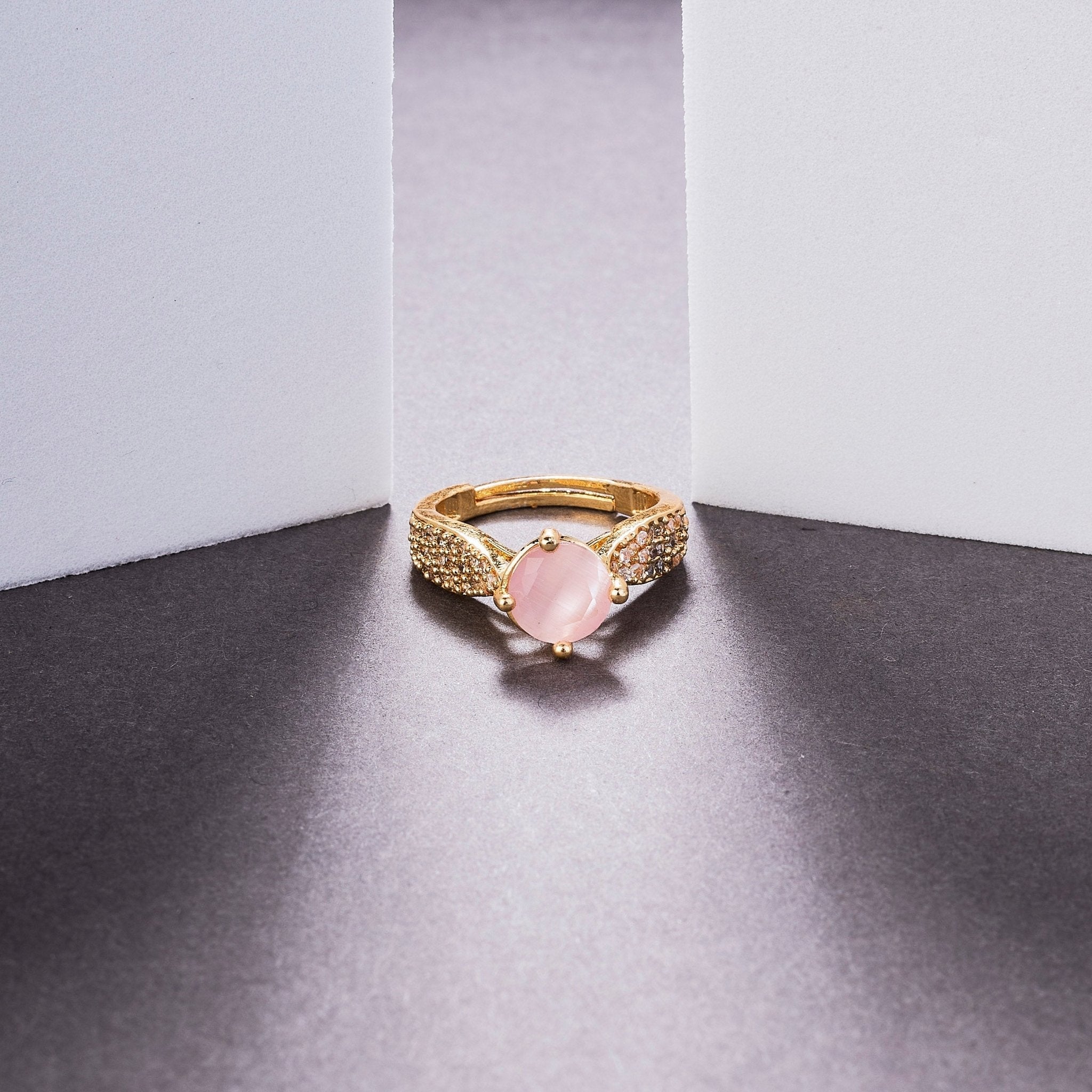 Regal Spark Gold Plated Ring