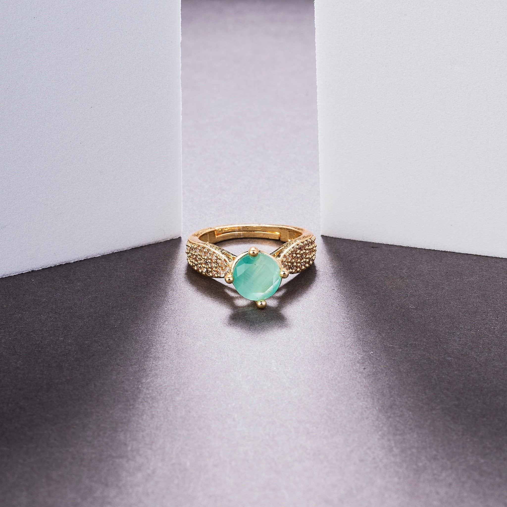 Regal Spark Gold Plated Ring