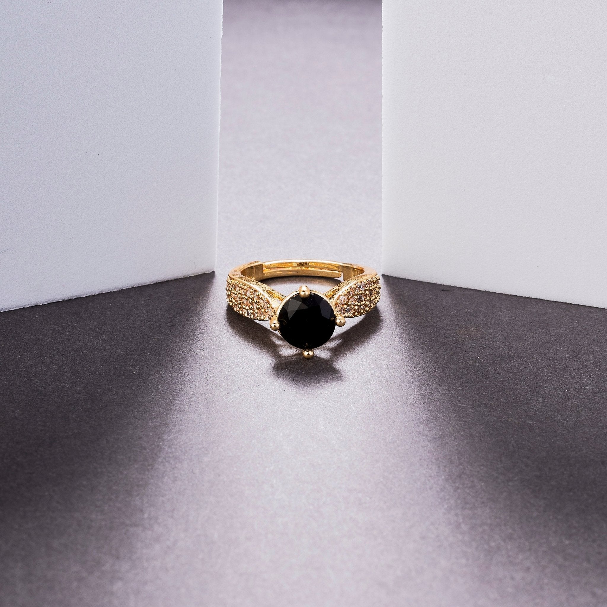 Regal Spark Gold Plated Ring