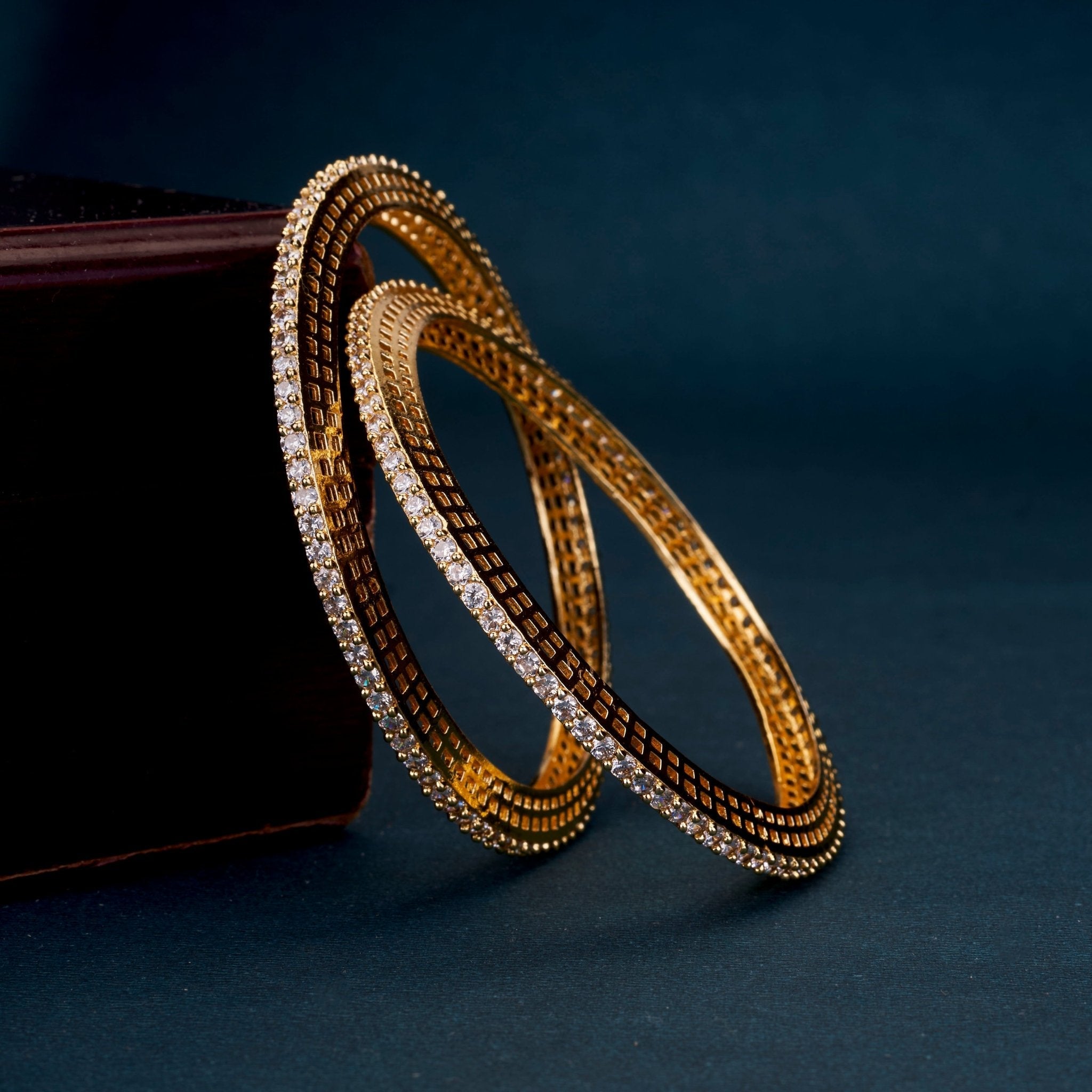 Regalia Wraps Gold Plated Bangles