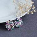 Rhodium Multi Opulence Studs