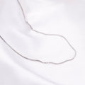 Rhodium Plated Box Chain