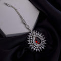 Rhodium Plated Divine Droplet Traditional Maang Tikka