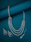 Rhodium White Pearl Delight Necklace
