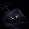 Rose Gold Elegance Locket and Ring Combo