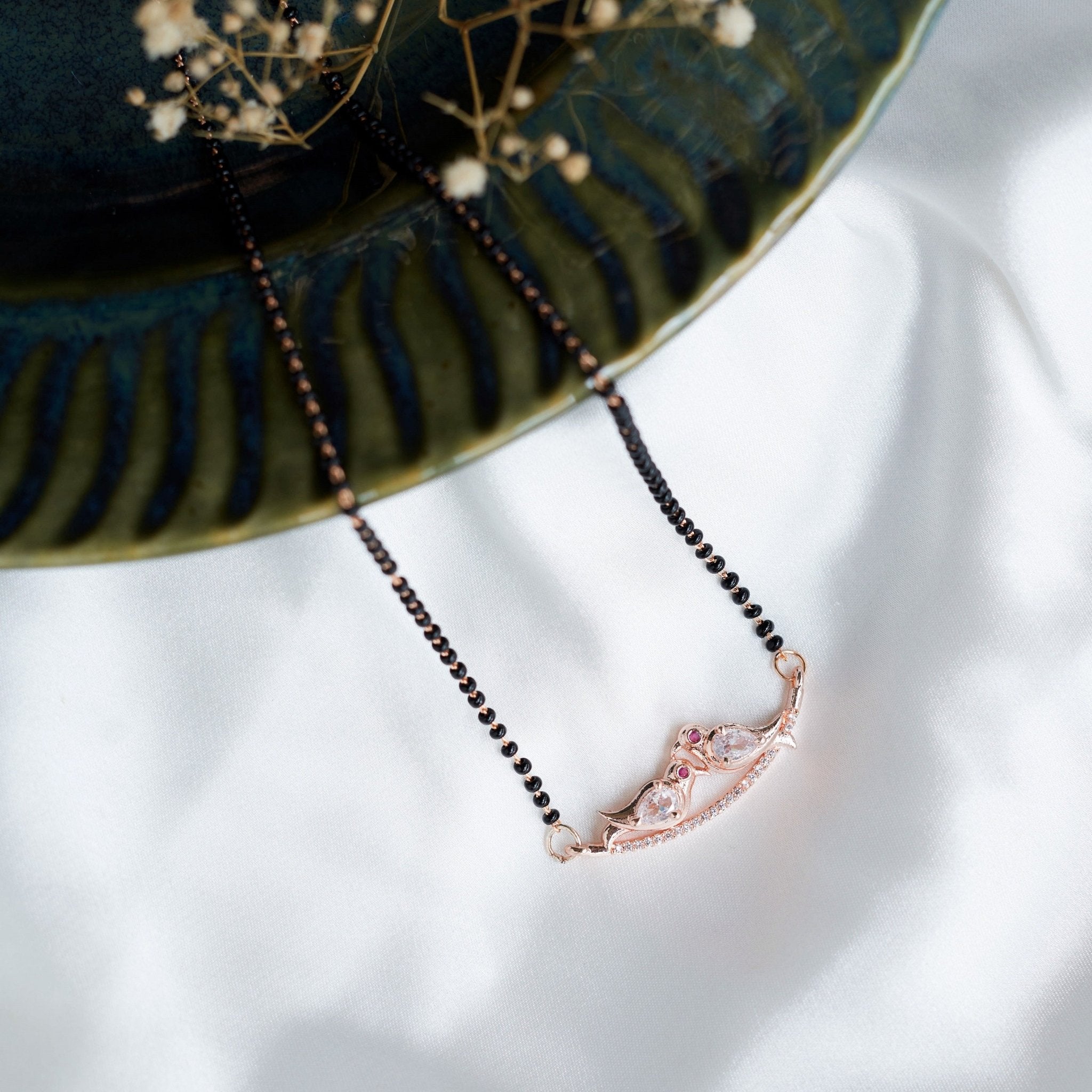 Rose Gold Embrace Mangalsutra