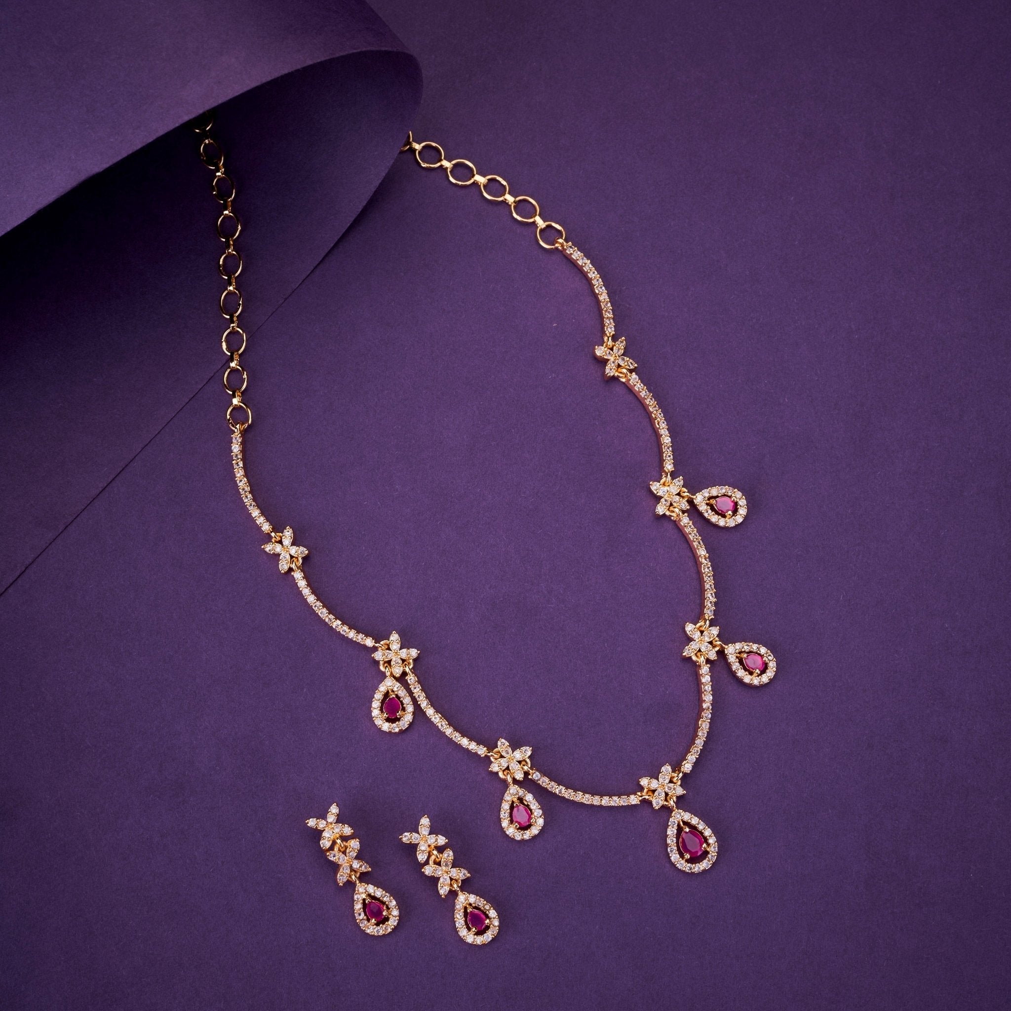 Rose Gold Fire Necklace