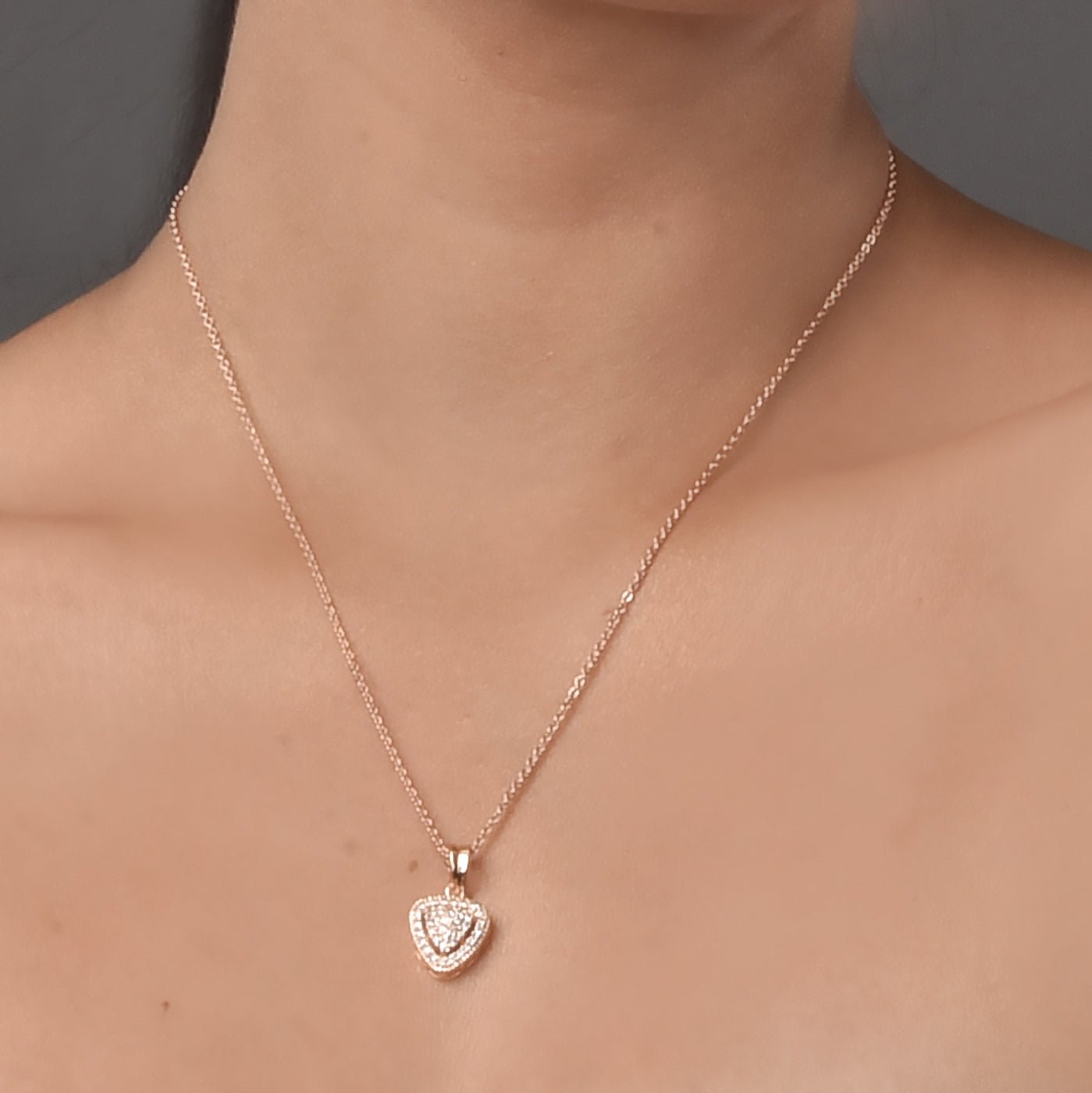 Opal Touch - Rose Gold Locket Set with Intricate Pattern - Locket Set