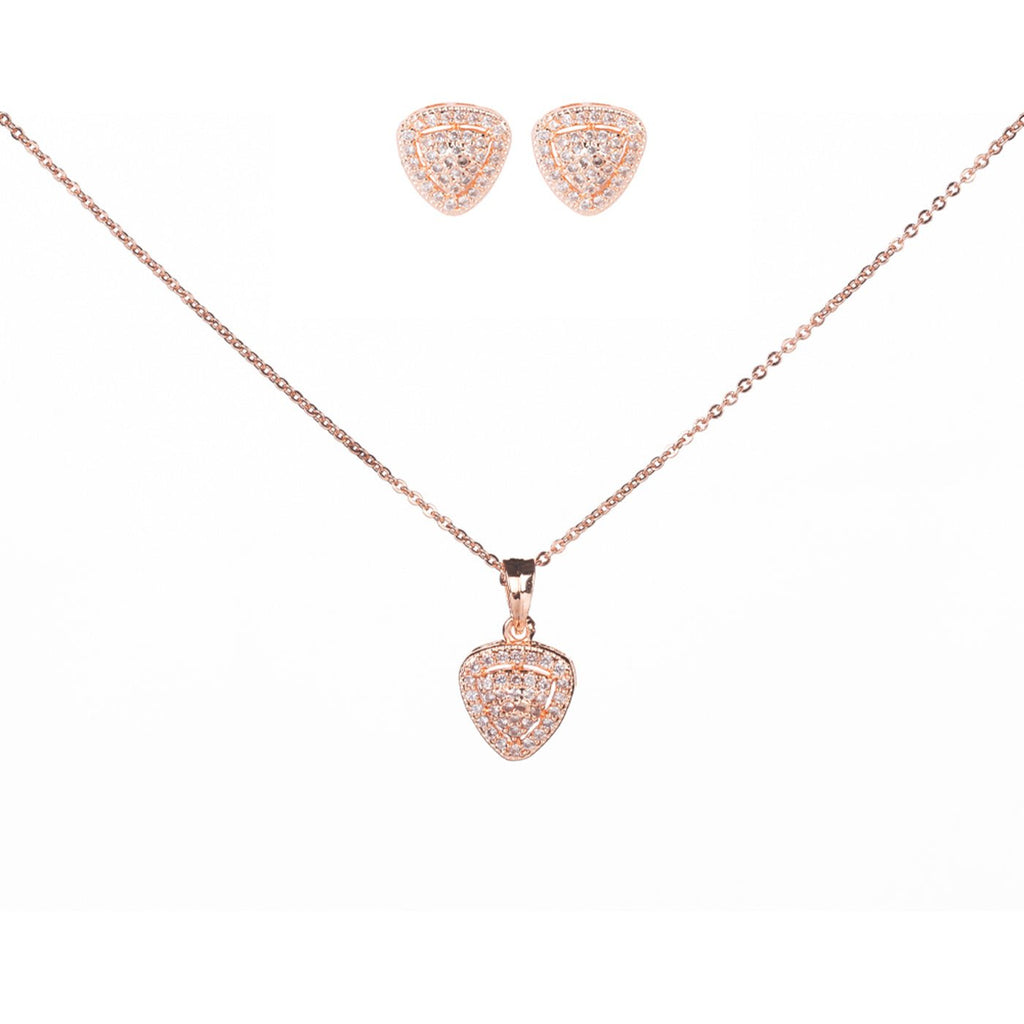 Opal Touch - Rose Gold Locket Set with Intricate Pattern - Locket Set
