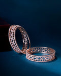 Rose Gold Radiance Bangles  (Pack of 6)