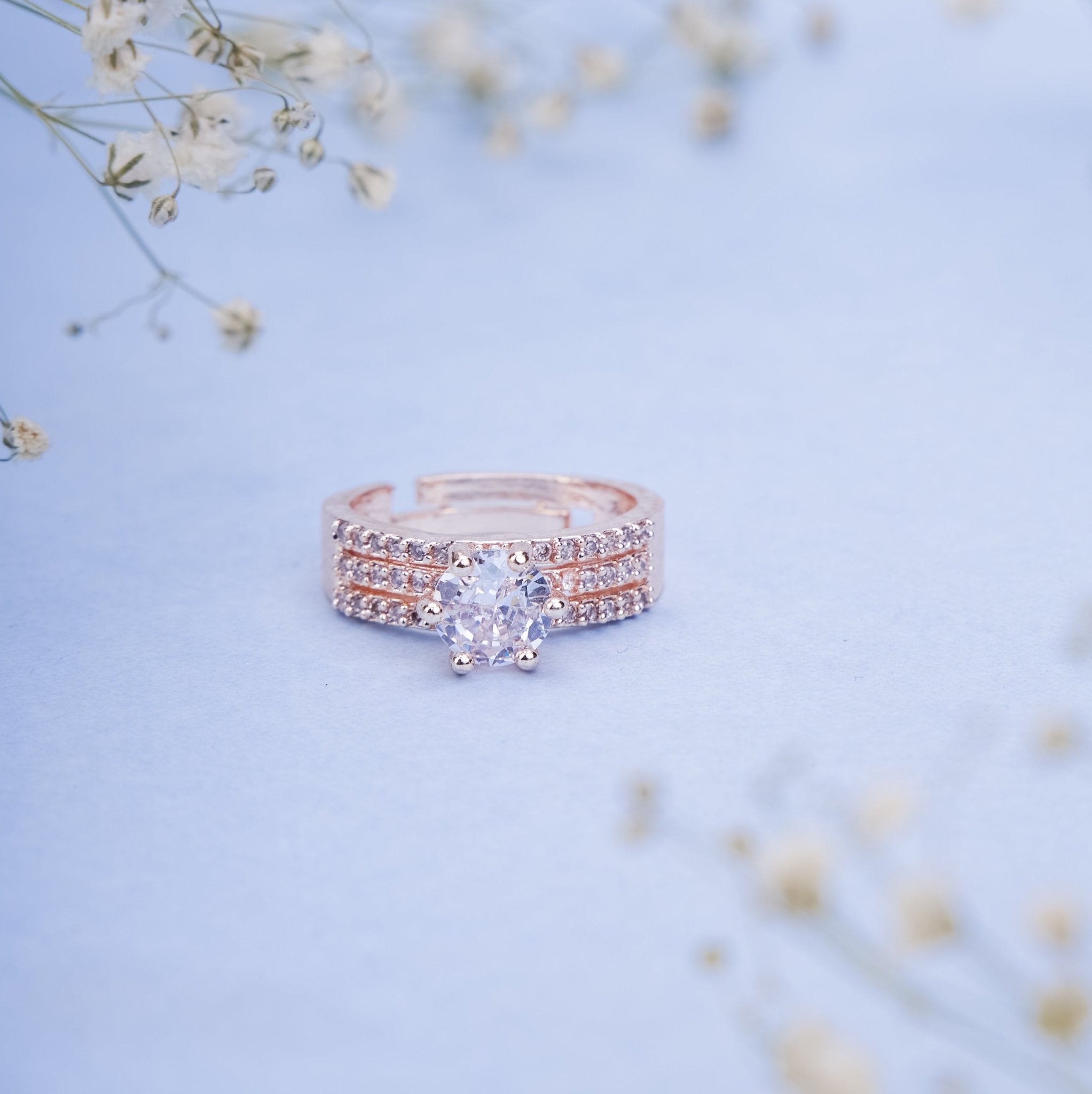 Rose Gold Wedding Elegance Ring