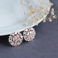 Rose Gold White opulence Studs