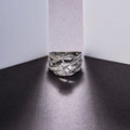 Royal Emrald Rhodium Ring