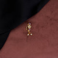 Scarlet Spark Opal Nose Pin