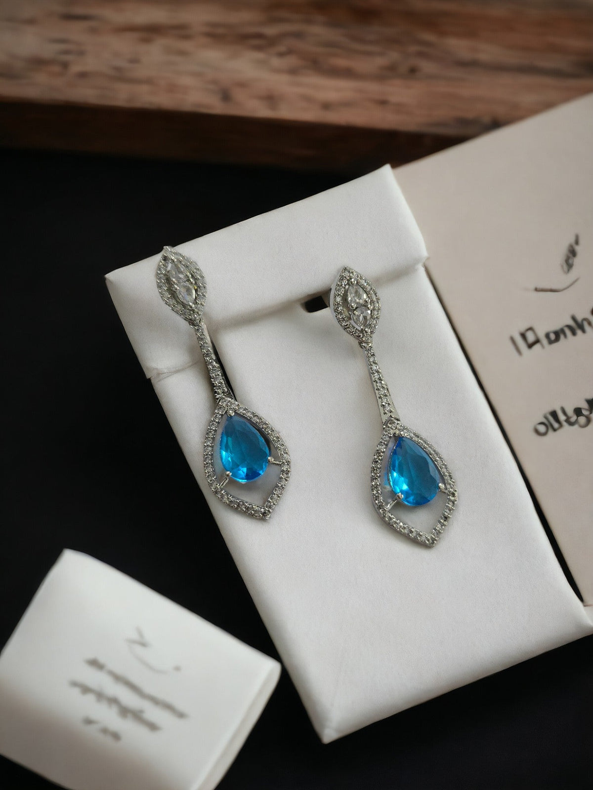 Scarlet Sparkle Rhodium Plated Crystal Red Earrings