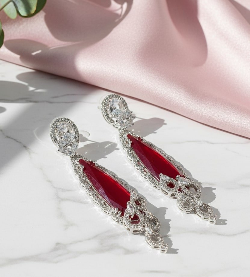 Scarlet Symphony Earrings
