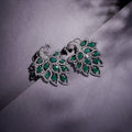 Serene Jade Peackock Earrings