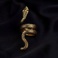 Serpent Gold Plated Twisted Ring