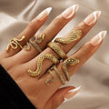 Serpentine Gold Plated Grace Ring (Pack of 4)