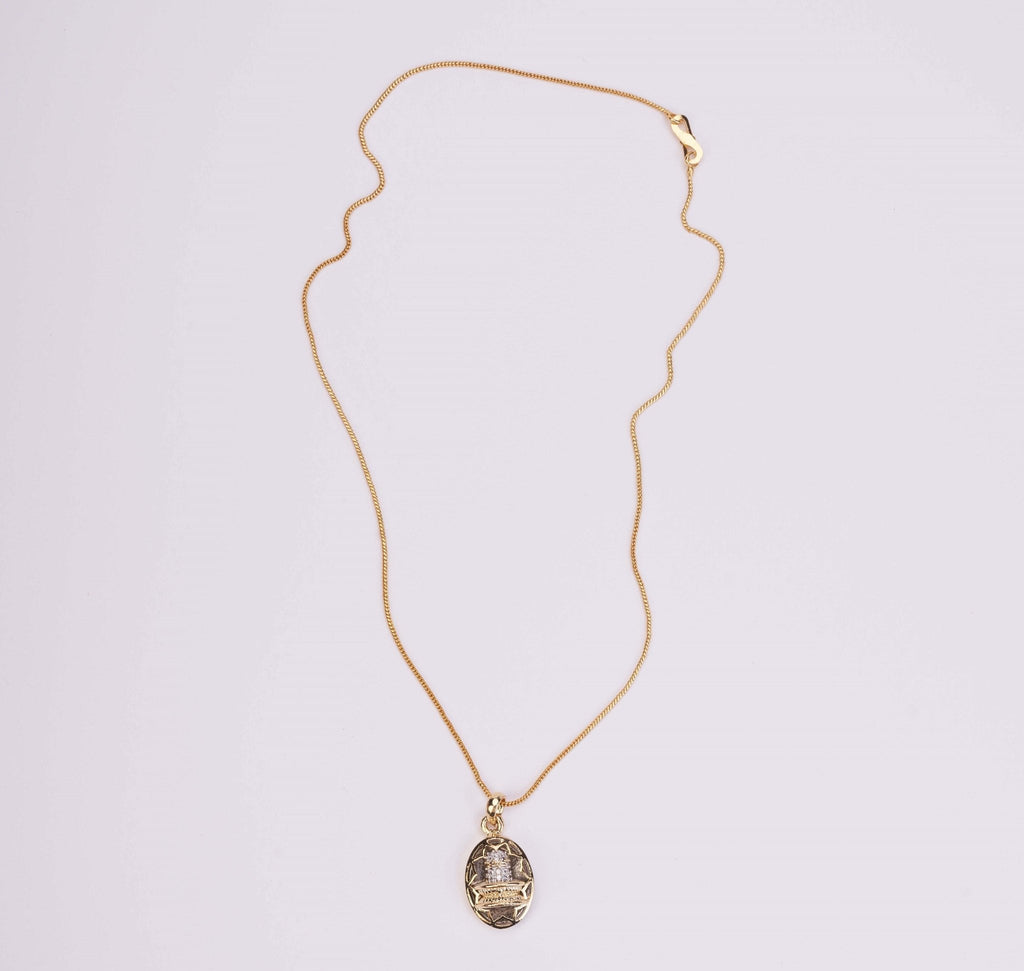 Locket Set - Shivling Gold Plated Locket Set - Opal Touch