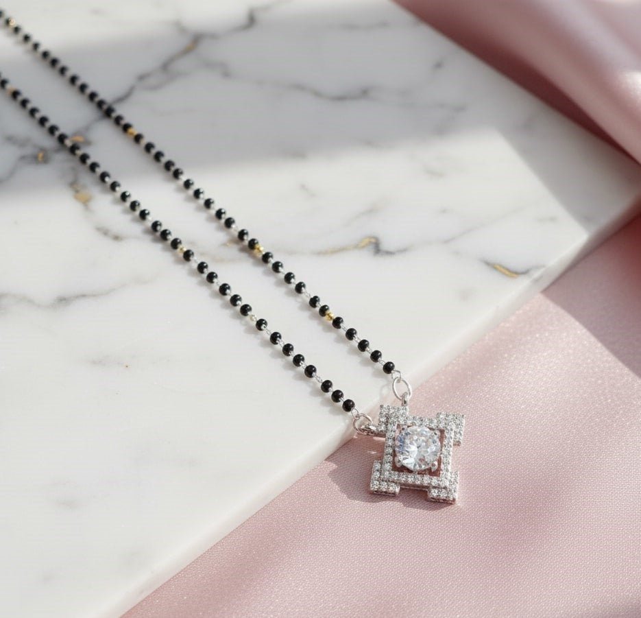 Silver Moonbeam Mangalsutra