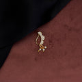 Snowfall Elegance Opal Nose Pin