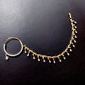 Sparkling Two Tone Nose Pin