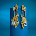 Statement Gold Plated Drop Earrings