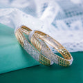 Stylish Two Tone AD Bangles (Pack of 2)