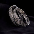 Suvarna Rekha Rhodium Plated Bangles