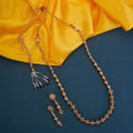 Tassel Bead Dokiya Gold Plated Necklace Set