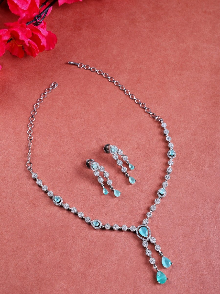 Timeless American Diamond Necklace and Earring Set