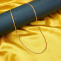 Timeless Gold Plated Shine Flat Link Chain