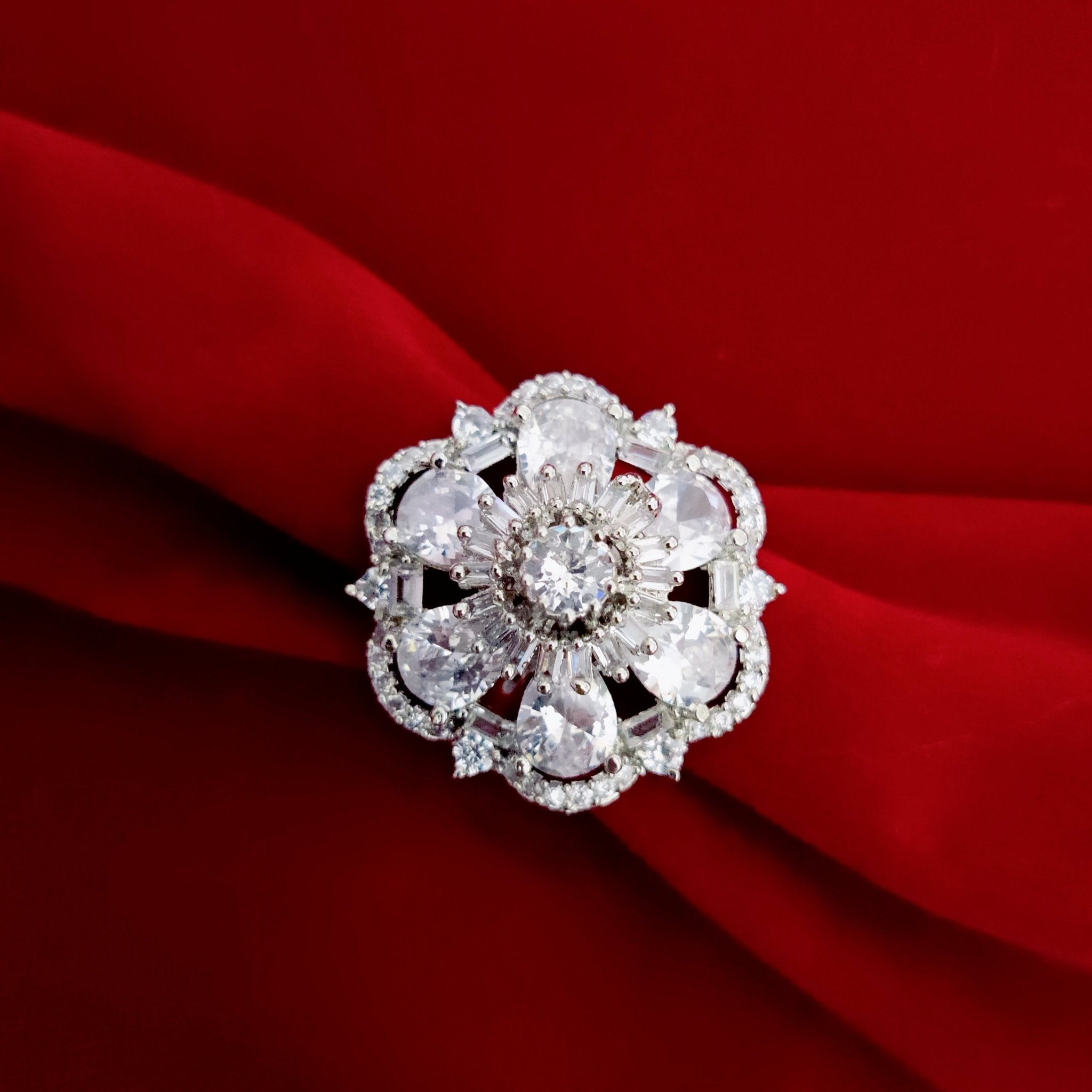 Timeless Luster White Rhodium Ring