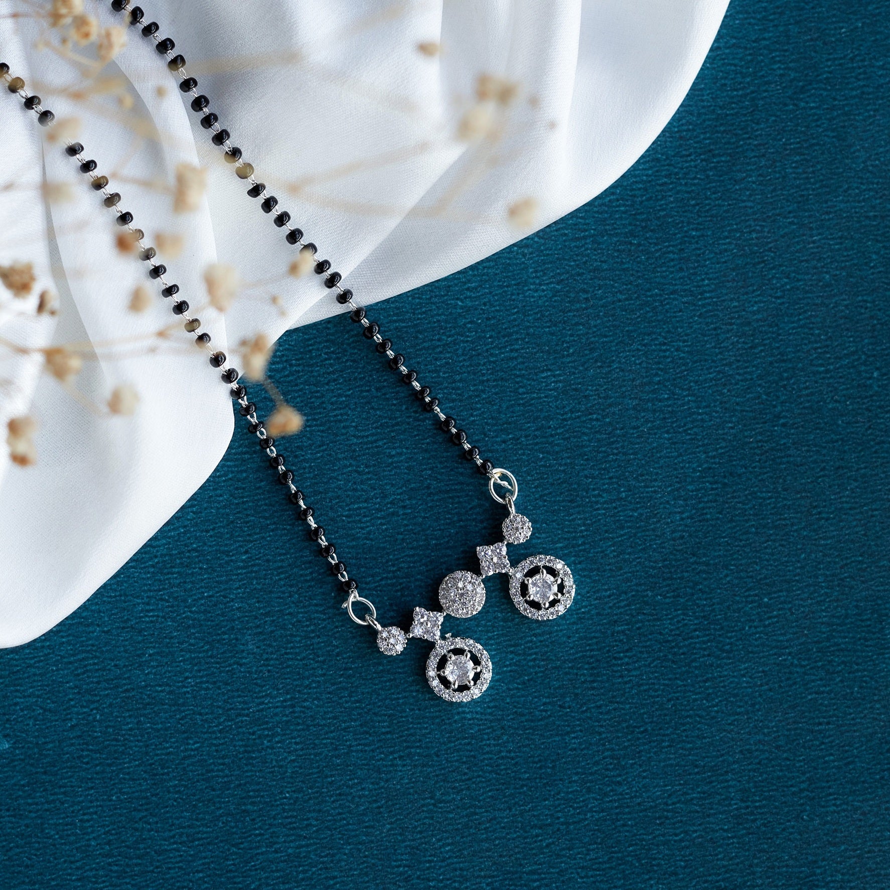 Timeless Whisper Rhodium Mangalsutra