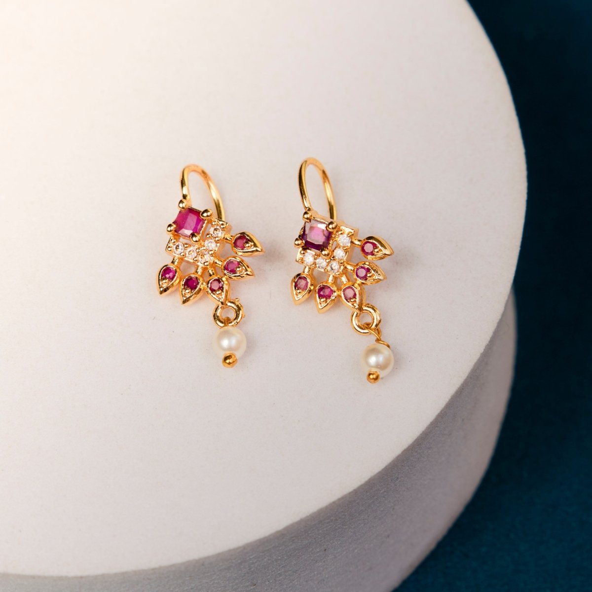 Traditional Gold Plated Bugadi Drop Earrings