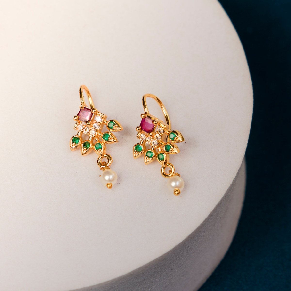 Traditional Gold Plated Bugadi Drop Earrings